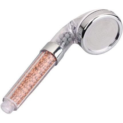 Soffione doccia universale da bagno con filtro depuratore a sassi, 3 filtri anticalcare, getto forte, doccetta ABS - enzoled