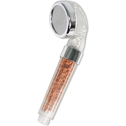 Soffione doccia universale da bagno con filtro depuratore a sassi, 3 filtri anticalcare, getto forte, doccetta ABS - enzoled