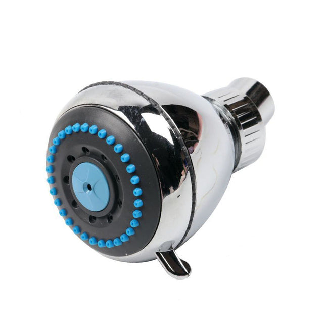 Soffione doccia multigetto rotondo diametro 7.5 cm con regolatore getto filtro anticalcare arredo bagno cromato - enzoled