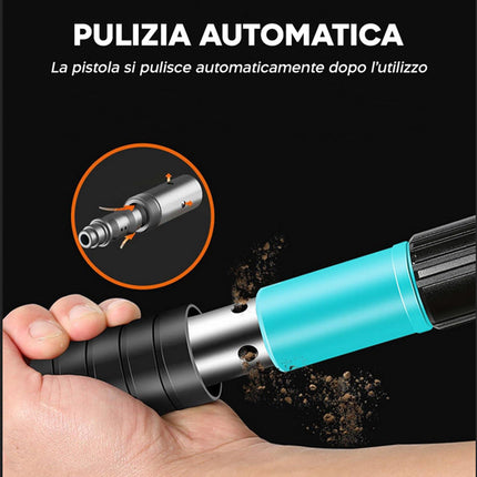 Pistola sparachiodi con 100 chiodi 40mm spara chiodi manuale per legno acciaio cemento con accessori fai da te - enzoled
