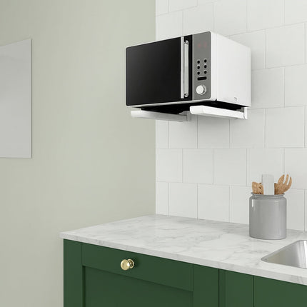 Coppia di staffe supporto forno a microonde estensibile da 36 a 46 cm