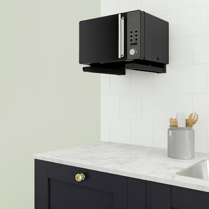 Coppia di staffe supporto forno a microonde estensibile da 36 a 46 cm