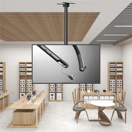 Staffa tv 32'-70” soffitto allungabile inclinabile vesa 100x100 400x400mm