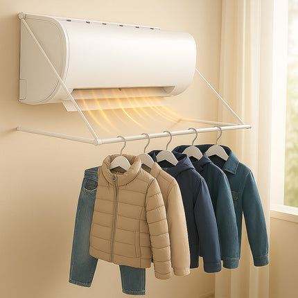 Stendino per condizionatore estensibile 60-110 cm asciuga biancheria enzoled