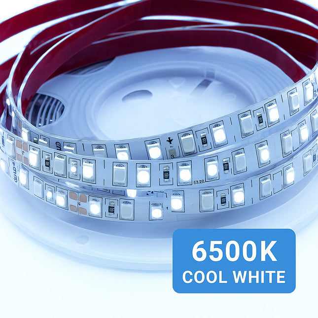 Striscia led 2835 strip 5 metri bobina adesiva 600 led IP55 enzoled