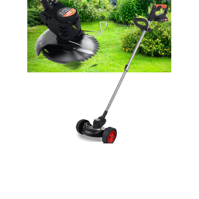 Decespugliatore tagliaerba a doppia batteria 48V manico telescopico e ruote angolo regolabile a 90¡ã macchina per potature - enzoled