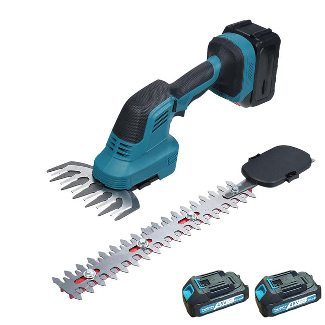 Tagliasiepi 2 in 1 con due lame tagliaerba doppia batteria 48v per lama per prato siepe enzoled