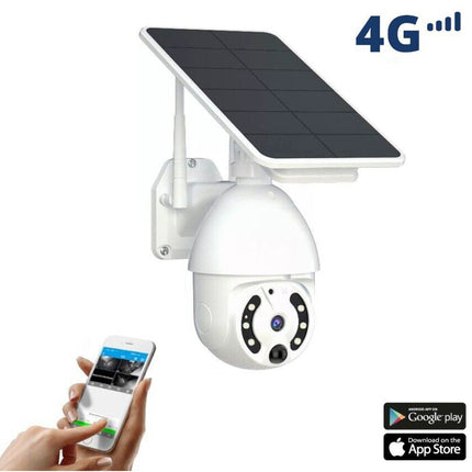 Telecamera di sorveglianza wi fi con pannello solare 4G 5 MPX motion detector enzoled