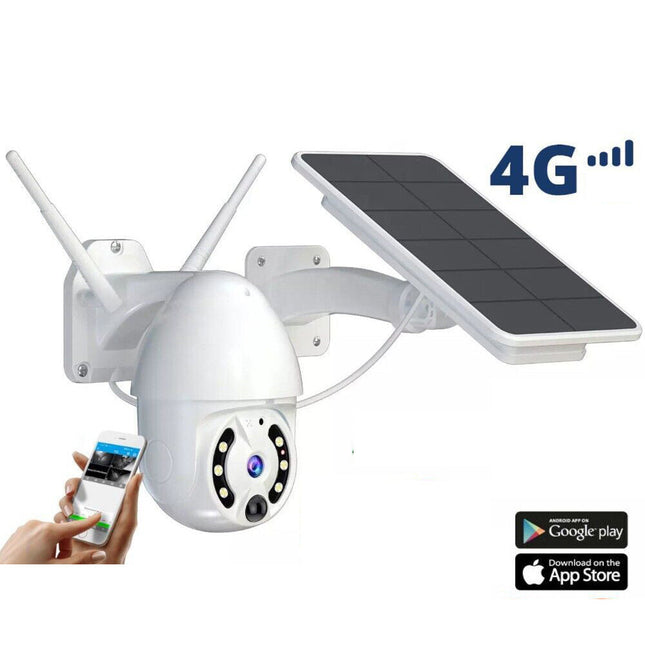 Telecamera di sorveglianza wi fi con pannello solare 4G 5 MPX motion detector enzoled
