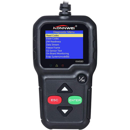 Tester digitale display a colori diagnosi per auto collegamento alla centralina per visualizzare guasti della macchina diagnostica batteria emissioni O2 - enzoled