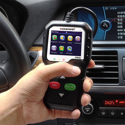 Tester digitale display a colori diagnosi per auto collegamento alla centralina per visualizzare guasti della macchina diagnostica batteria emissioni O2 - enzoled