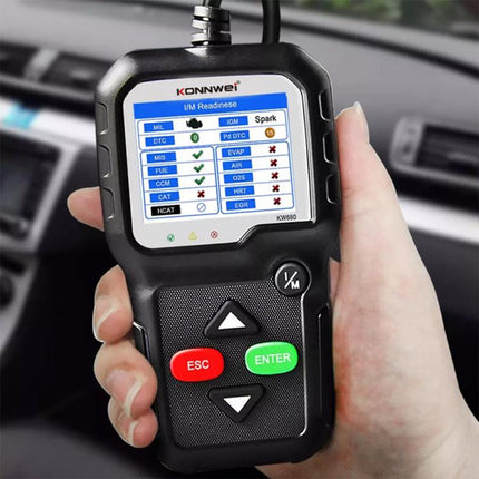 Tester digitale display a colori diagnosi per auto collegamento alla centralina per visualizzare guasti della macchina diagnostica batteria emissioni O2 - enzoled