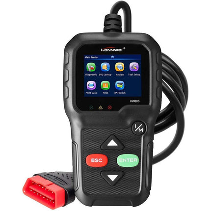Tester digitale display a colori diagnosi per auto collegamento alla centralina per visualizzare guasti della macchina diagnostica batteria emissioni O2 - enzoled
