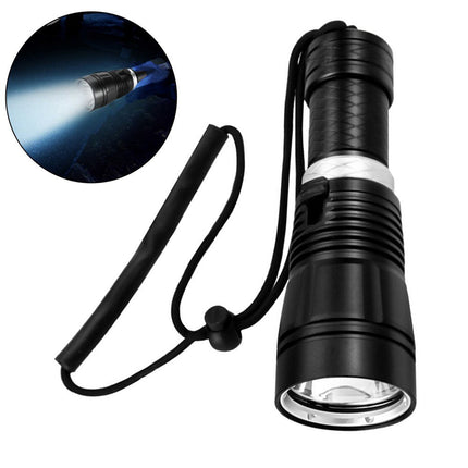 Torcia a led subacquea ad alta luminosità per immersioni 20MT IPX8