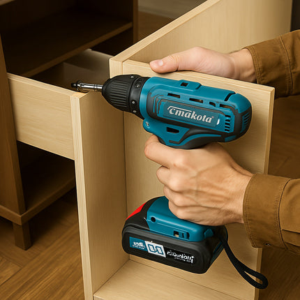 Trapano avvitatore 2 batterie 26V due velocità con accessori enzoled
