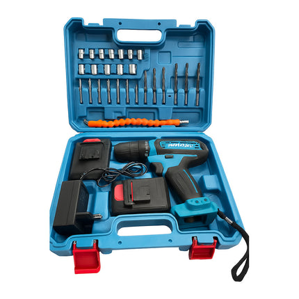 Trapano avvitatore 2 batterie 26V due velocità con accessori enzoled