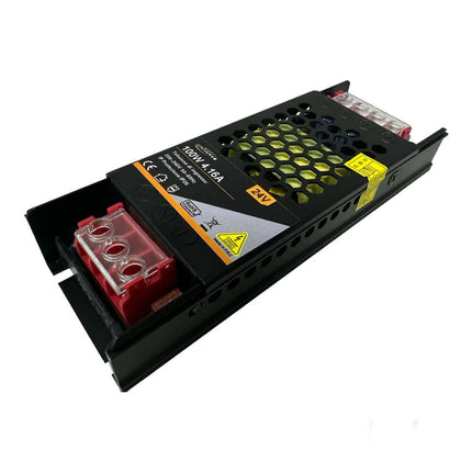 Alimentatore slim stabilizzato 24v 100 watt switch trasformatore 4.16 mha per videosorveglianza e led - enzoled