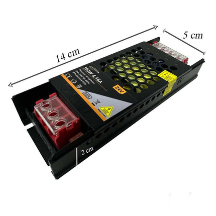 Alimentatore slim stabilizzato 24v 100 watt switch trasformatore 4.16 mha per videosorveglianza e led - enzoled