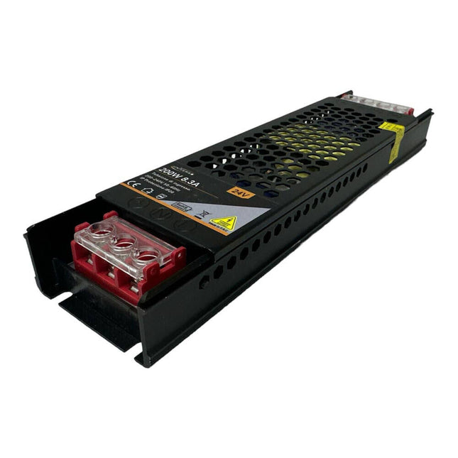 Alimentatore slim stabilizzato 24v 200 watt switch trasformatore 8.3 mha per videosorveglianza e led - enzoled