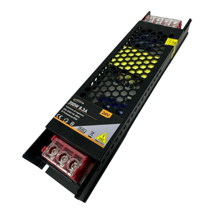 Alimentatore slim stabilizzato 24v 200 watt switch trasformatore 8.3 mha per videosorveglianza e led - enzoled