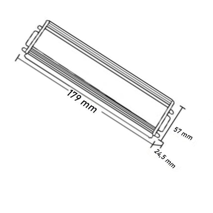 Alimentatore stabilizzato impermeabile in metallo DC24v 4,16A 100 watt IP67 trasformatore 220v per strip led telecamere - enzoled