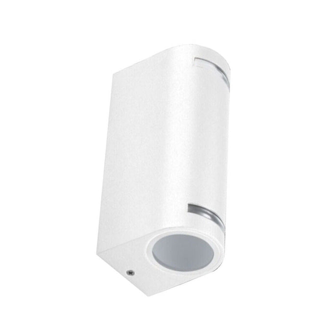 Applique da esterno per parete facciate giardino lampada da muro doppia emissione up & down illuminazione per balcone ingresso attacco GU10 IP54 - enzoled
