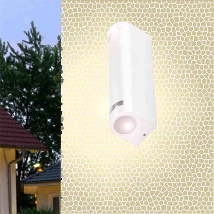 Applique da esterno per parete facciate giardino lampada da muro doppia emissione up & down illuminazione per balcone ingresso attacco GU10 IP54 - enzoled
