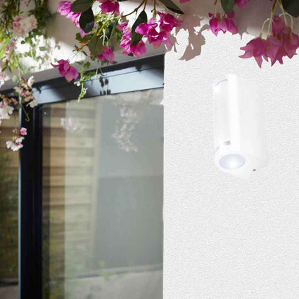 Applique da esterno per parete facciate giardino lampada da muro doppia emissione up & down illuminazione per balcone ingresso attacco GU10 IP54 - enzoled