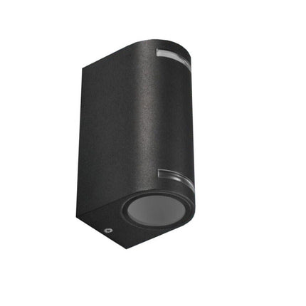 Applique da esterno per parete facciate giardino lampada da muro doppia emissione up & down illuminazione per balcone ingresso attacco GU10 IP54 - enzoled
