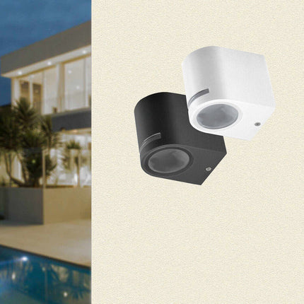 Applique da esterno per parete facciate giardino lampada da muro illuminazione per balcone ingresso attacco GU10 IP54 - enzoled