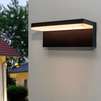 Applique a led 10 watt lampada da parete per balconi giardino IP54 CCT switch - enzoled