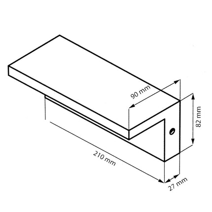 Applique a led 10 watt lampada da parete per balconi giardino IP54 CCT switch - enzoled