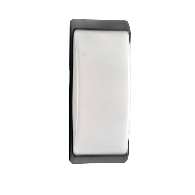 Applique a parete per esterno lampada da muro per balconi terrazzo attacco E27 grigio IP54 - enzoled