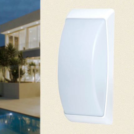 Applique a parete per esterno lampada da muro per balconi terrazzo attacco E27 grigio IP54 - enzoled