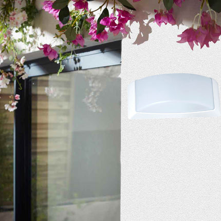 Applique a parete per esterno lampada da muro per balconi terrazzo attacco E27 grigio IP54 - enzoled