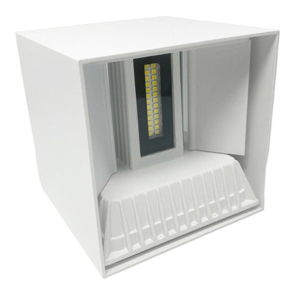 Applique da parete 52 led 22 watt per esterno impermeabile IP65 luce doppia emissione luminosa UP & DOWN luce fredda 6500k naturale 4000k calda 3000k - enzoled