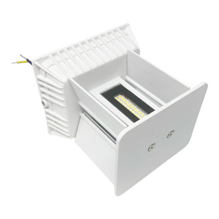 Applique da parete 52 led 22 watt per esterno impermeabile IP65 luce doppia emissione luminosa UP & DOWN luce fredda 6500k naturale 4000k calda 3000k - enzoled