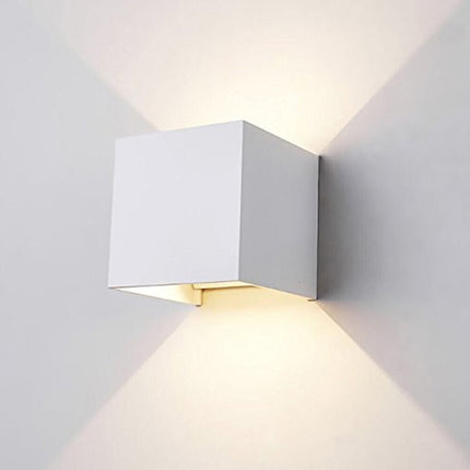 Applique da parete 52 led 22 watt per esterno impermeabile IP65 luce doppia emissione luminosa UP & DOWN luce fredda 6500k naturale 4000k calda 3000k - enzoled