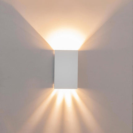 Applique a parete 10 watt da esterno doppio fascio di luce regolabile con effetti lampada da muro IP65 per facciate - enzoled