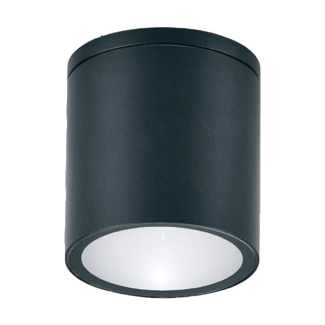 Applique da soffitto a cilindro per esterno moderno lampada plafoniera con attacco GU10 per balcone terrazzo patio IP54 - enzoled