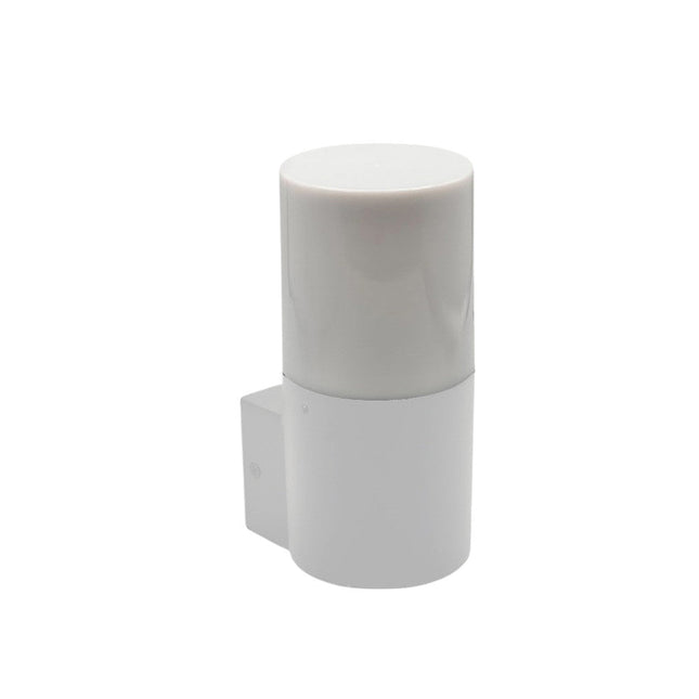 Applique da esterno da parete lampada da muro per balconi terrazzi attacco E27 IP54  bianco o grigio - enzoled