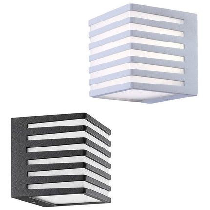 Applique da muro per esterno a led 10 watt lampada decorativa a strisce cubo da parete con tecnologia CCT IP54 - enzoled