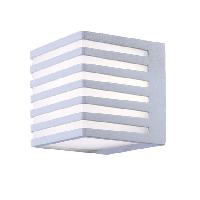 Applique da muro per esterno a led 10 watt lampada decorativa a strisce cubo da parete con tecnologia CCT IP54 - enzoled