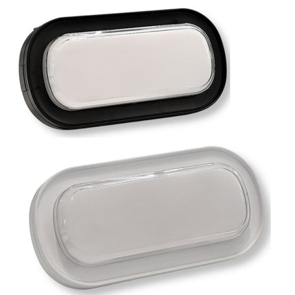 Applique da parete ovale a led 23 watt plafoniera da soffitto per balconi giardino IP54 CCT switch - enzoled