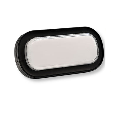 Applique da parete ovale a led 23 watt plafoniera da soffitto per balconi giardino IP54 CCT switch - enzoled