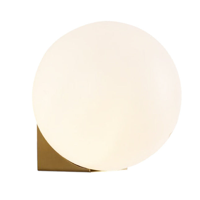 Applique a parete bronzo con sfera in vetro lampada da muro minamalista con attacco G9 - enzoled