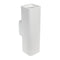 Applique da parete doppia emissione in gesso a cubo verniciabile con attacco gu10 110x70mm poratafaretto UP & DOWN - enzoled