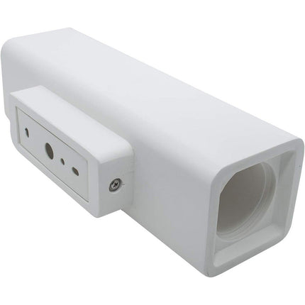 Applique da parete doppia emissione in gesso a cubo verniciabile con attacco gu10 110x70mm poratafaretto UP & DOWN - enzoled