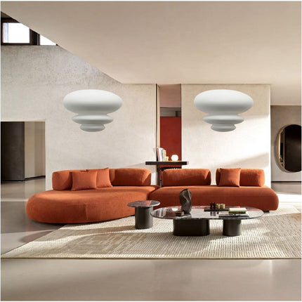 Applique da parete in gesso ovale con onde verniciabile lampada da muro con attacco g9 moderno - enzoled