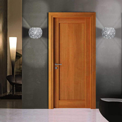 Applique da parete in gesso tondo a doppia emissione luminosa up e down verniciabile lampada contemporanee con attacco g9 - enzoled
